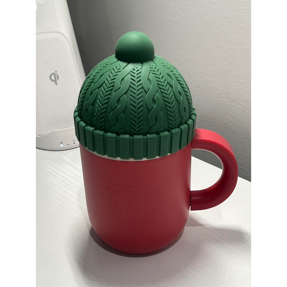 Asobu Nickelodeon SpongeBob Sandy's Country Christmas Insulated Mug Red Green